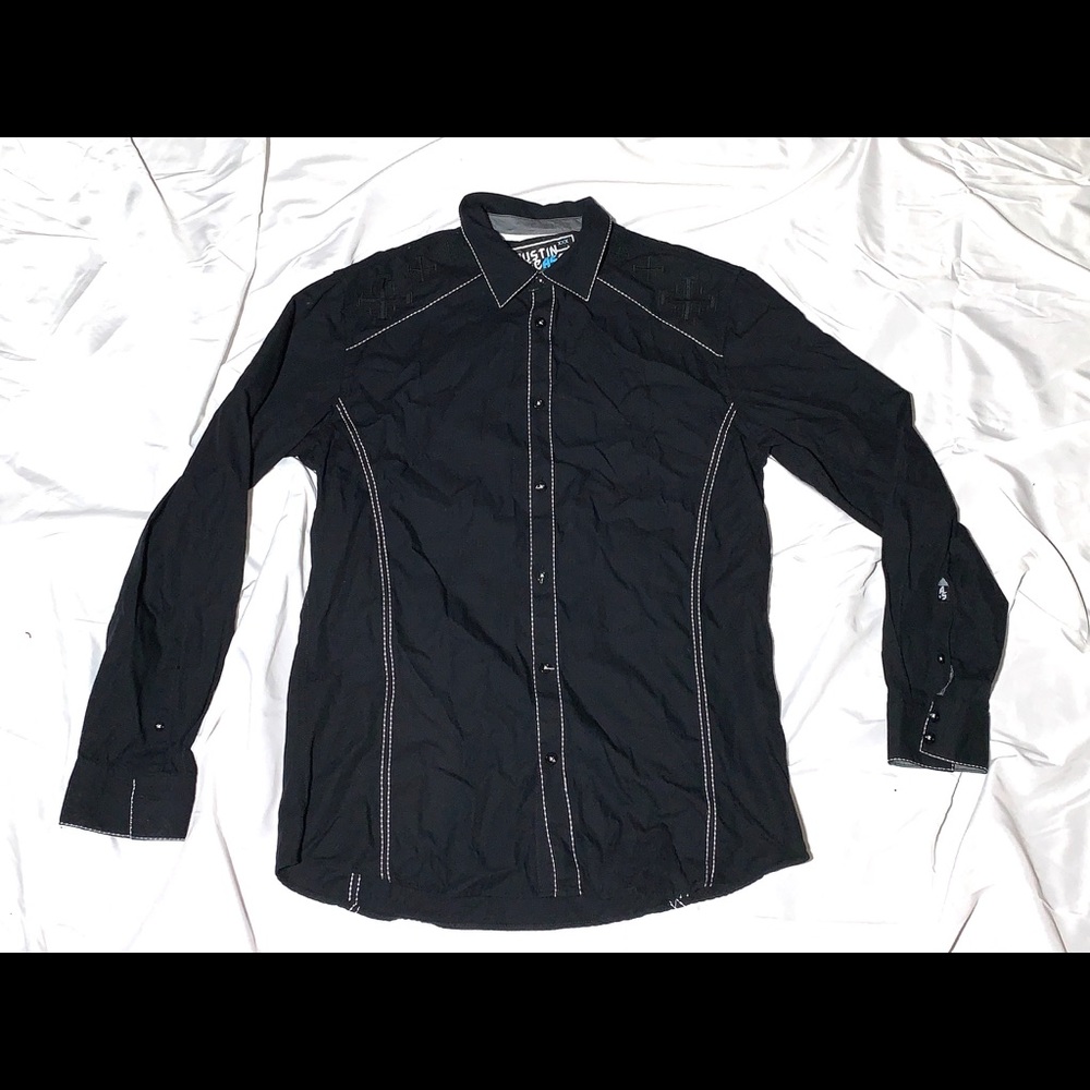 Austin Seasons western long sleeve shirt size L